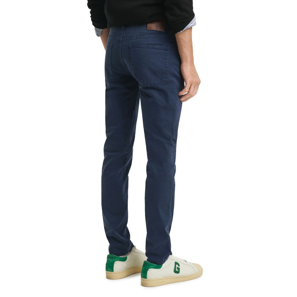 Gant Katoenen broek Heren – Marineblauw