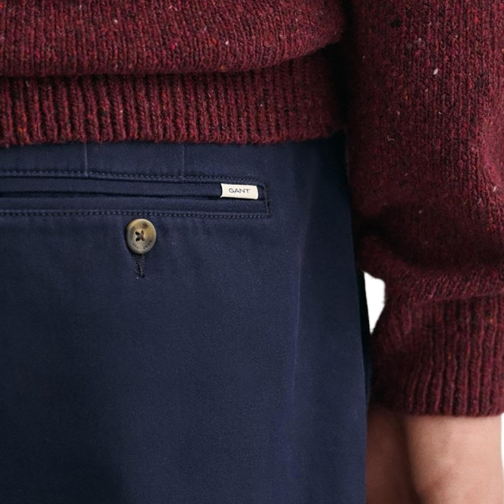 Gant Katoenen broek Heren – Marineblauw