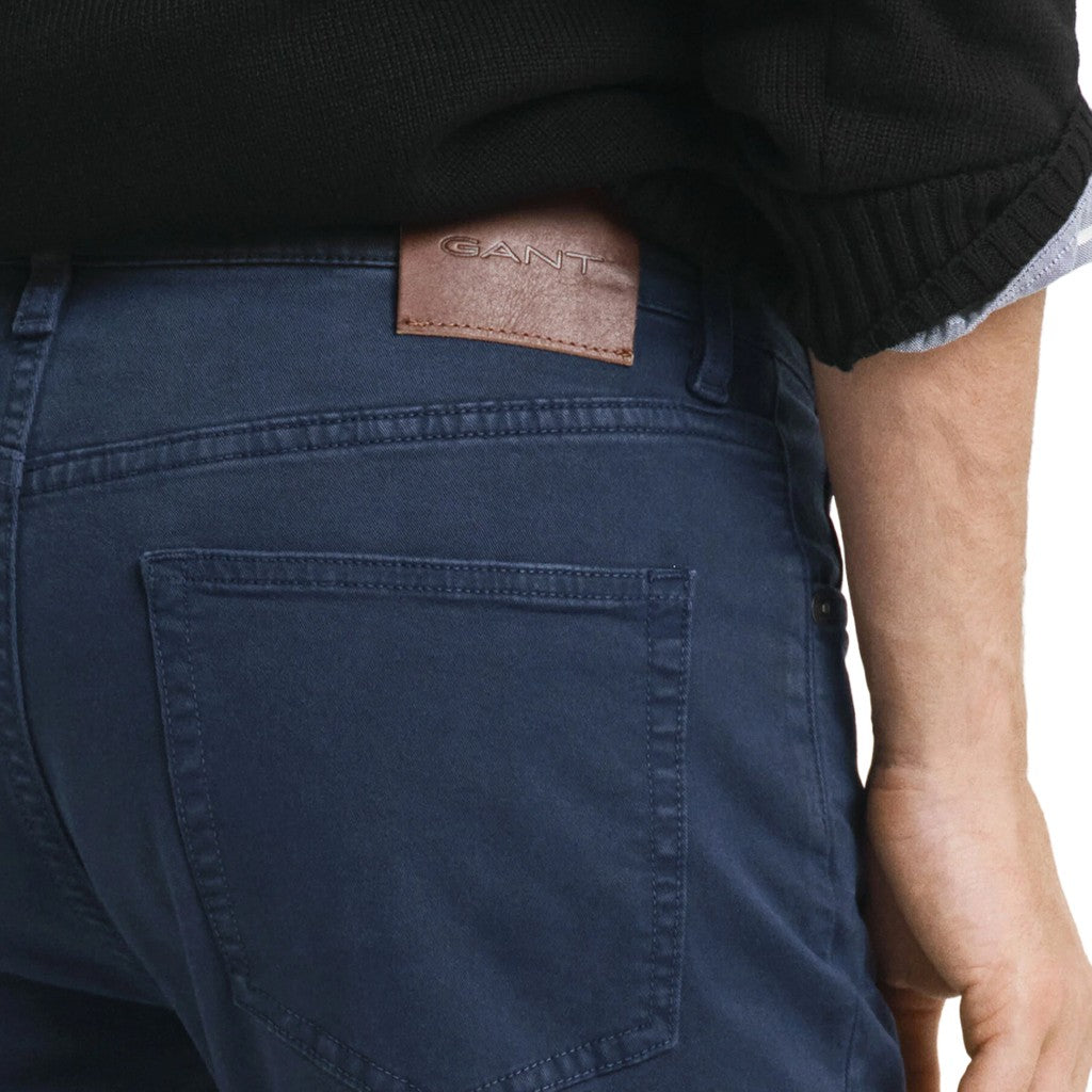 Gant Katoenen broek Heren – Marineblauw