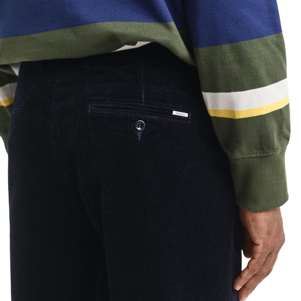 Gant Katoenen broek Heren – Marineblauw