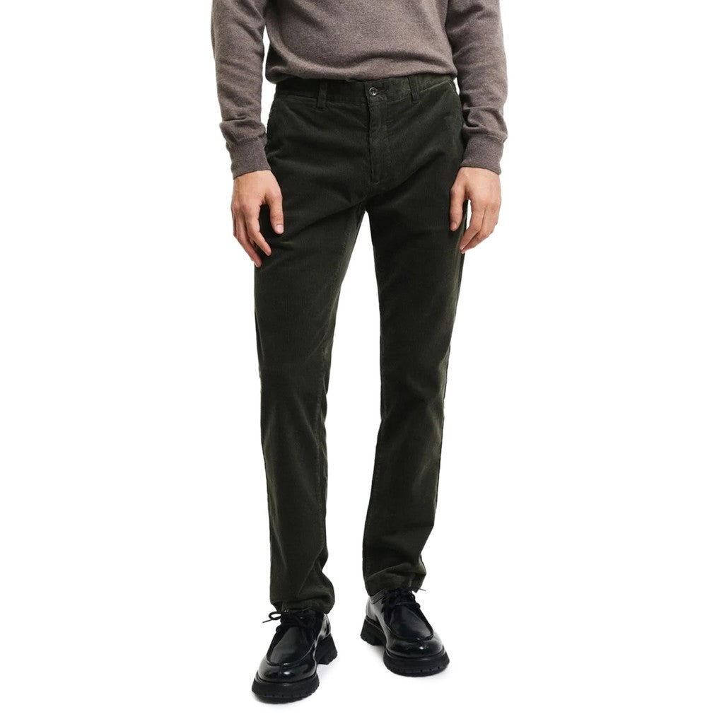 Gant Katoenen broek Heren – Saliegroen