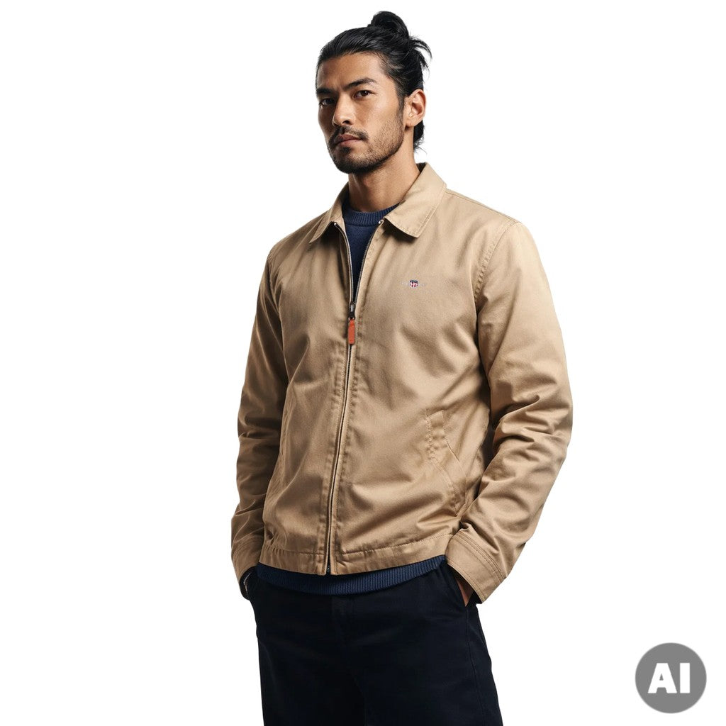 Gant Katoenen jas – Khaki