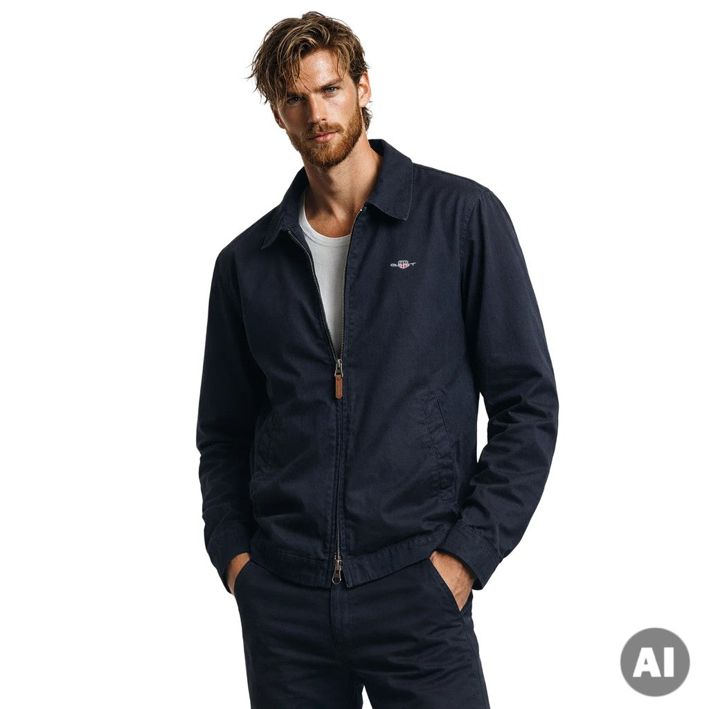 Gant Katoenen jas – Marineblauw