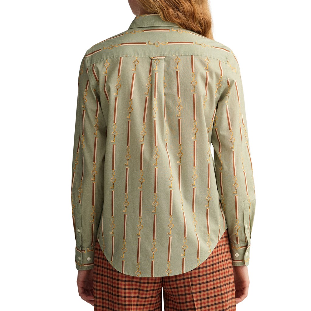 Gant Katoenen overhemd Dames – Groen
