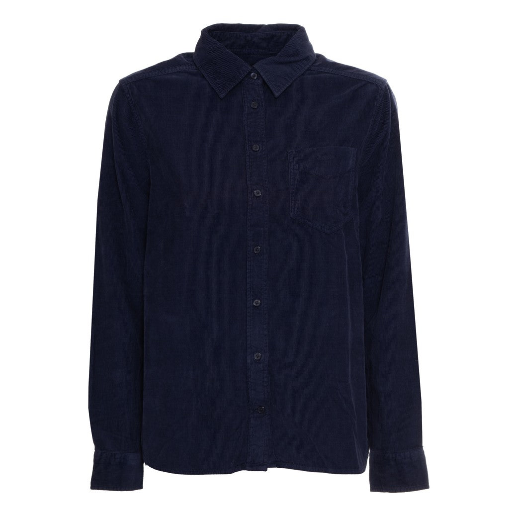 Gant Katoenen overhemd Dames – Marineblauw