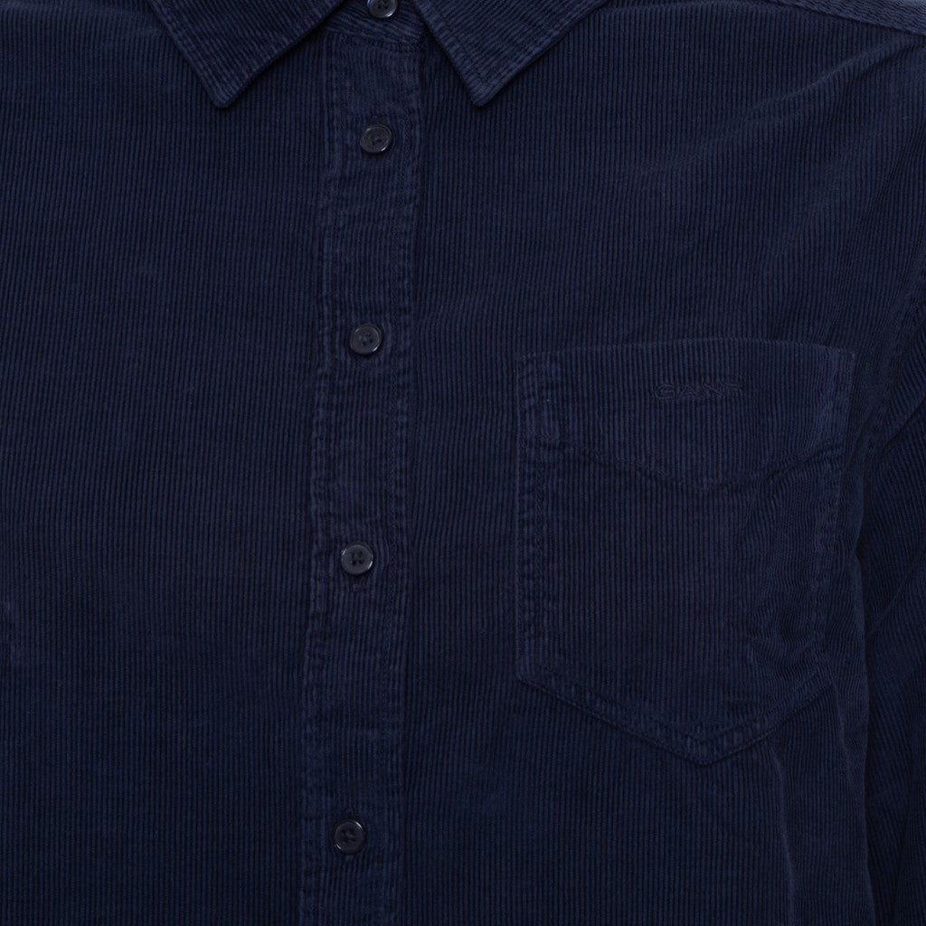 Gant Katoenen overhemd Dames – Marineblauw