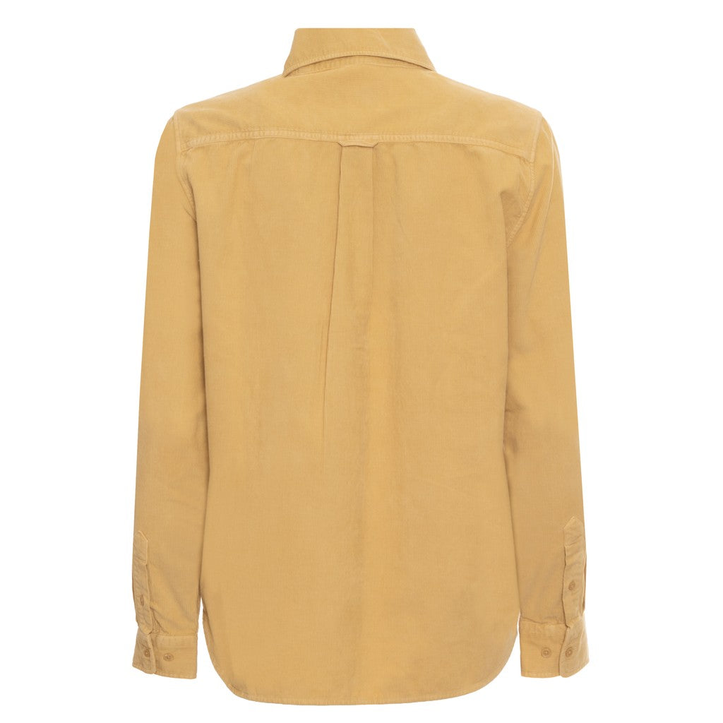 Gant Katoenen overhemd Dames – Mosterdgeel