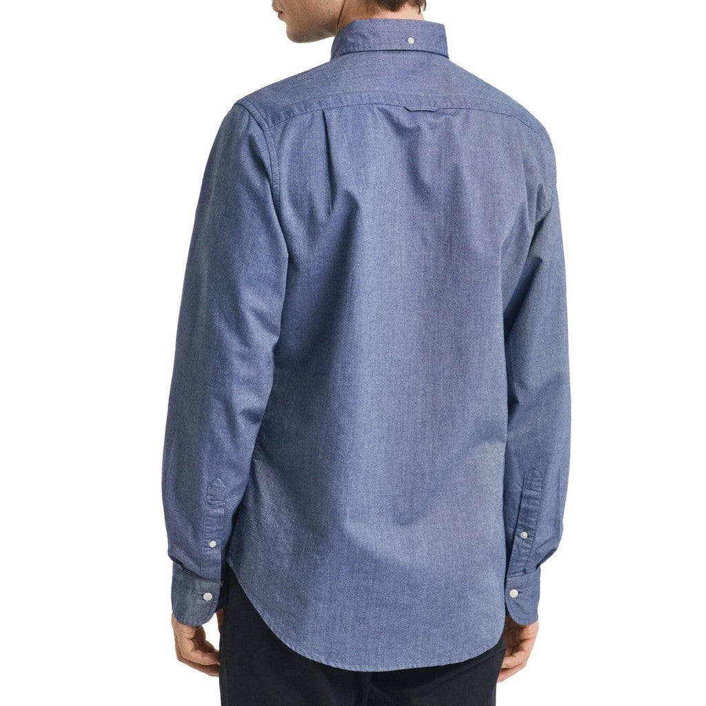 Gant Katoenen overhemd Heren – Blauw