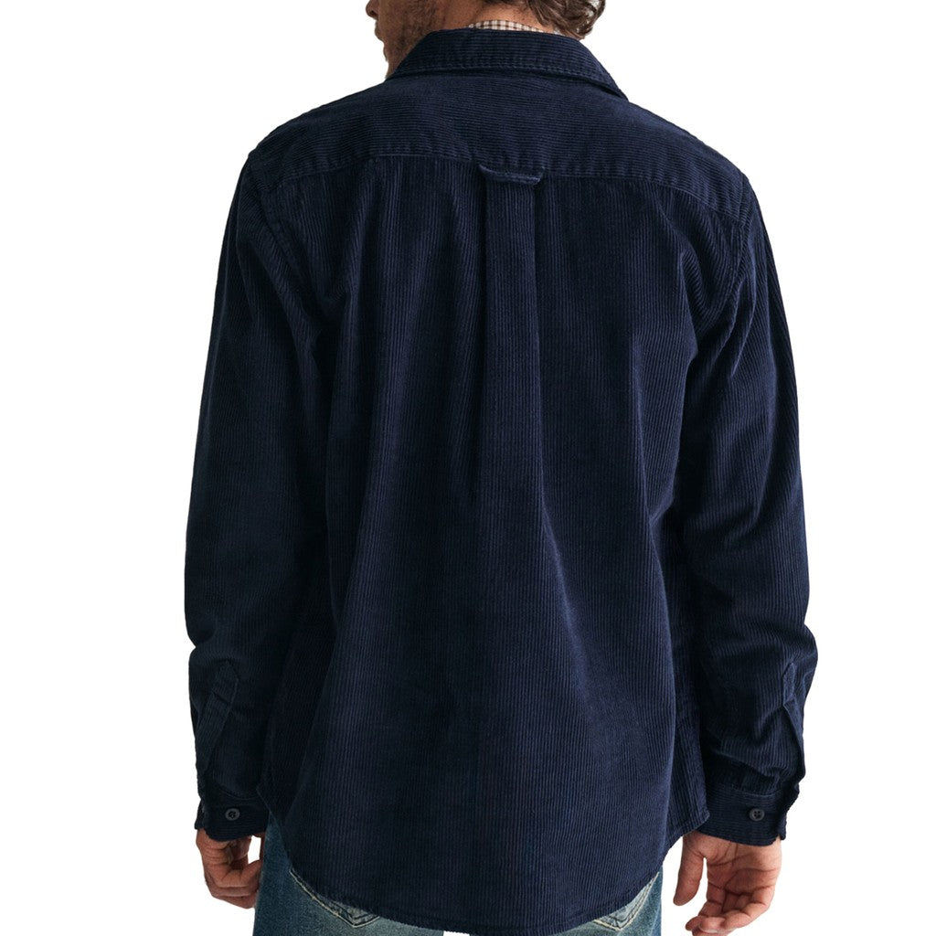 Gant Katoenen overhemd Heren – Marineblauw