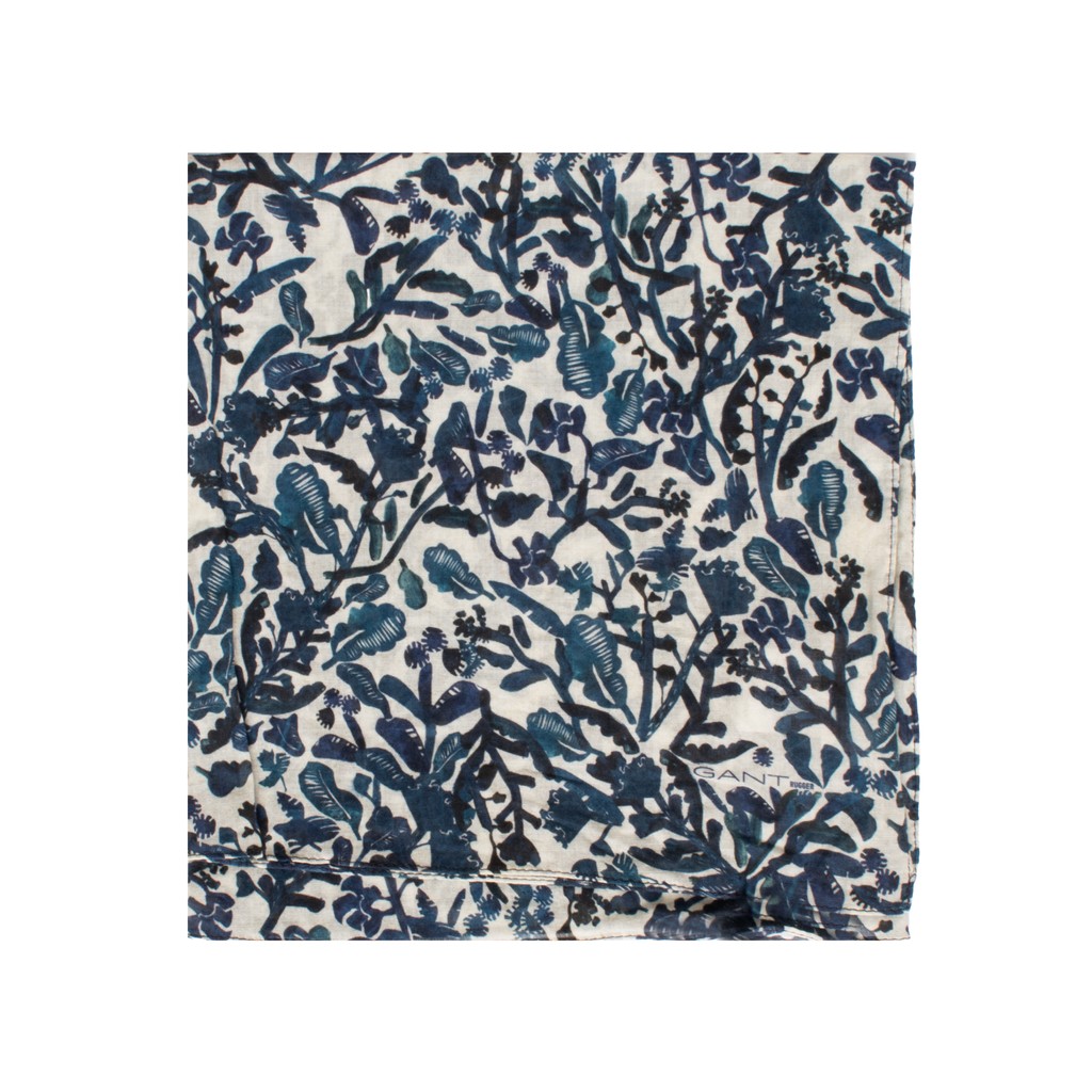 Gant Katoenen sjaal met botanische print – Ecru
