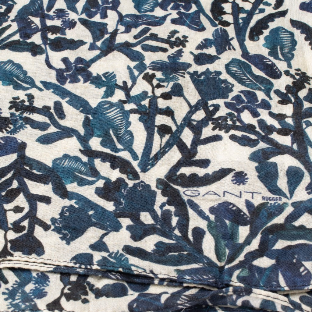 Gant Katoenen sjaal met botanische print – Ecru