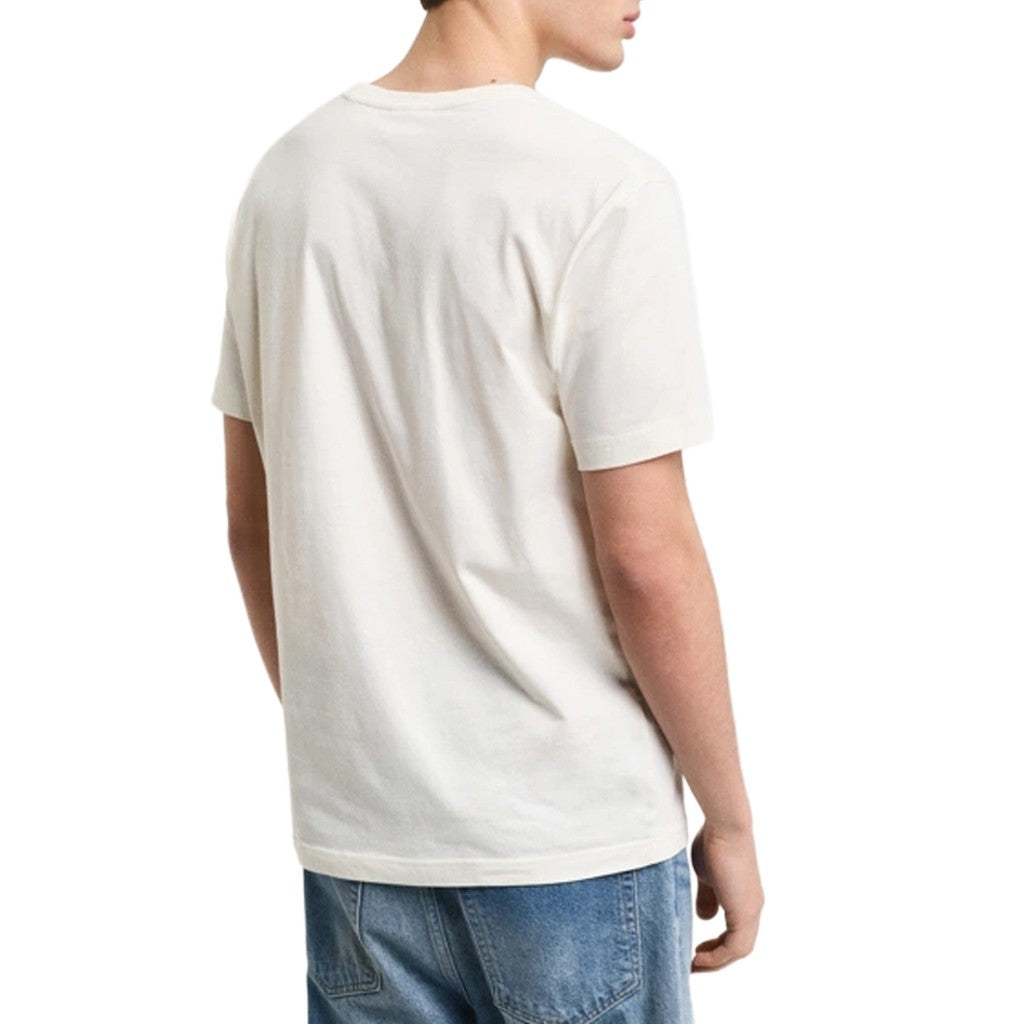 Gant Katoenen T-shirt – Crème