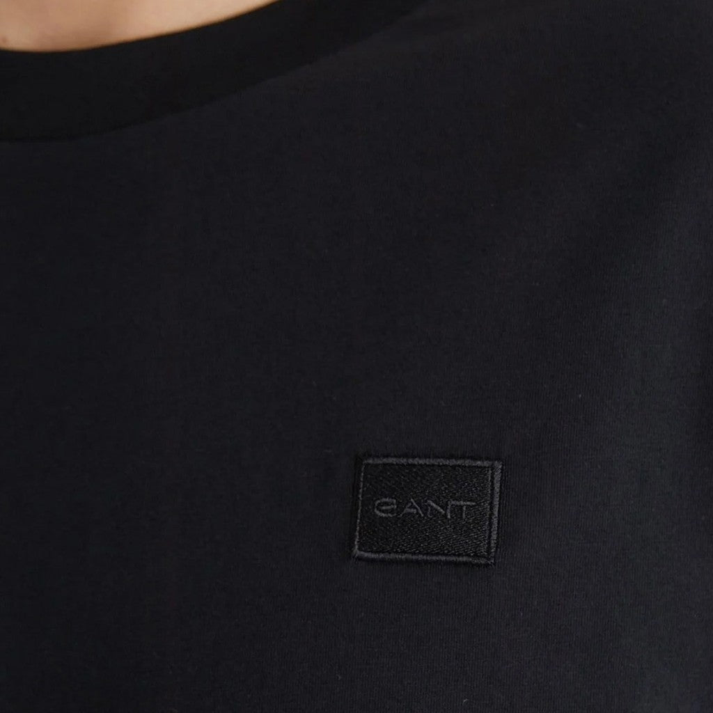 Gant Katoenen T-shirt – Zwart