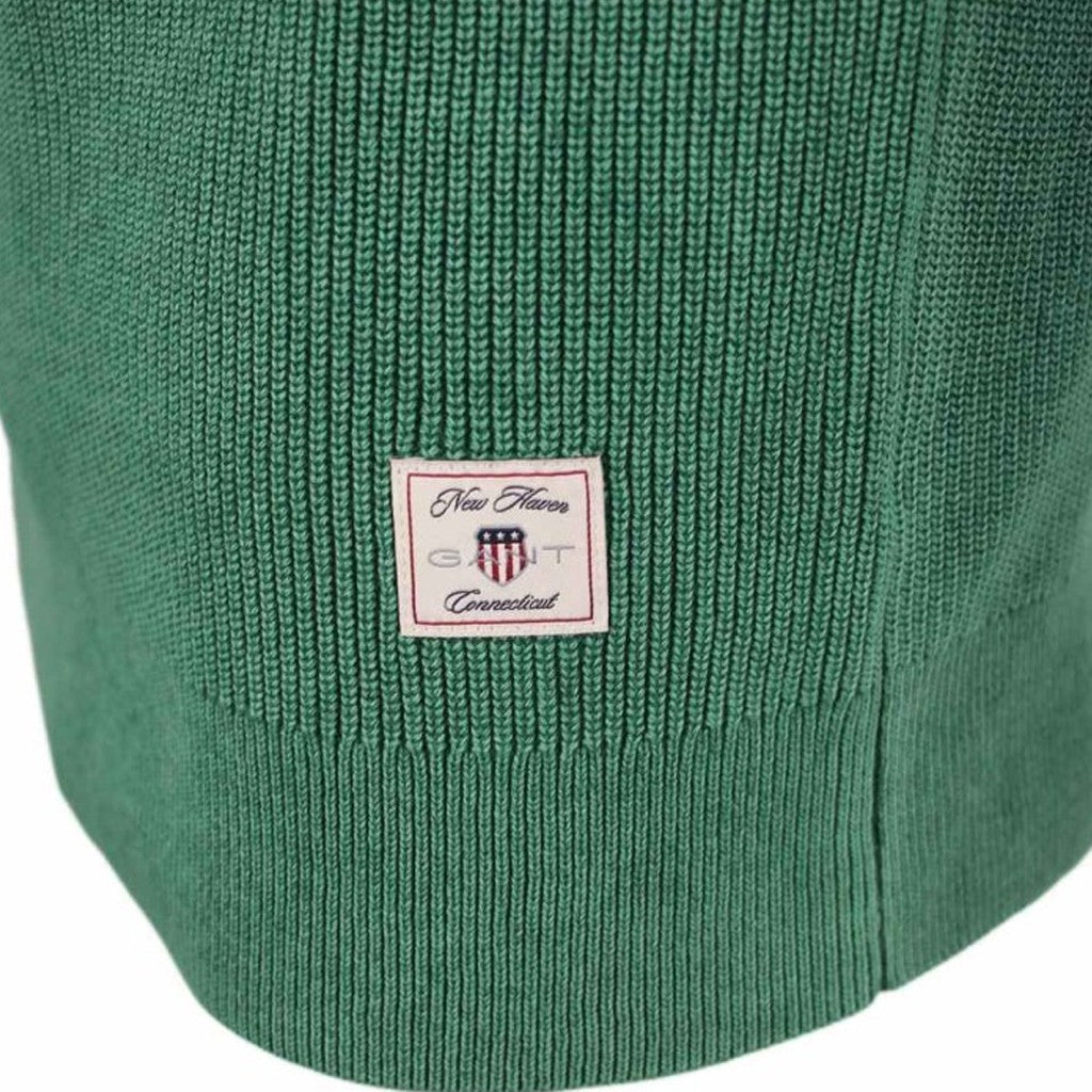 Gant Katoenen trui met ronde hals Heren – Groen