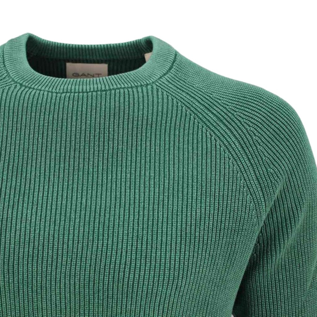 Gant Katoenen trui met ronde hals Heren – Groen
