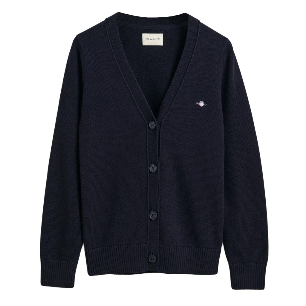 Gant Katoenen vest – Marineblauw