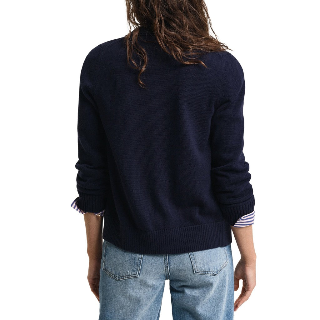Gant Katoenen vest – Marineblauw