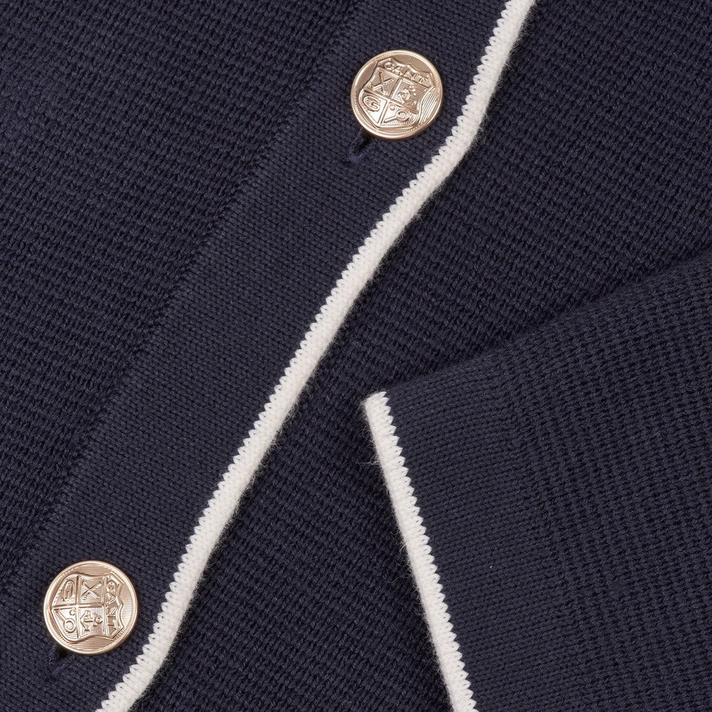 Gant Katoenen vest – Marineblauw