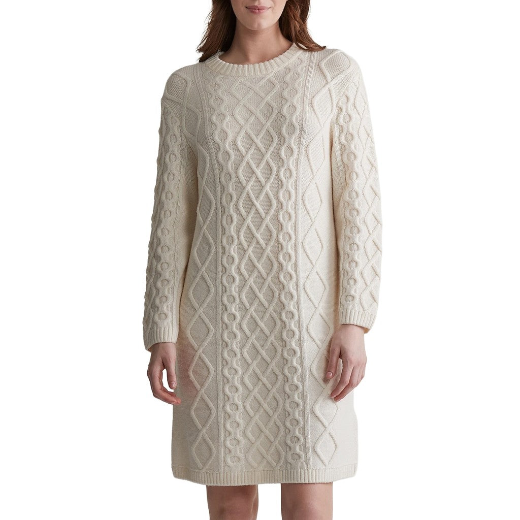 Gant Knielange jurk – Crème