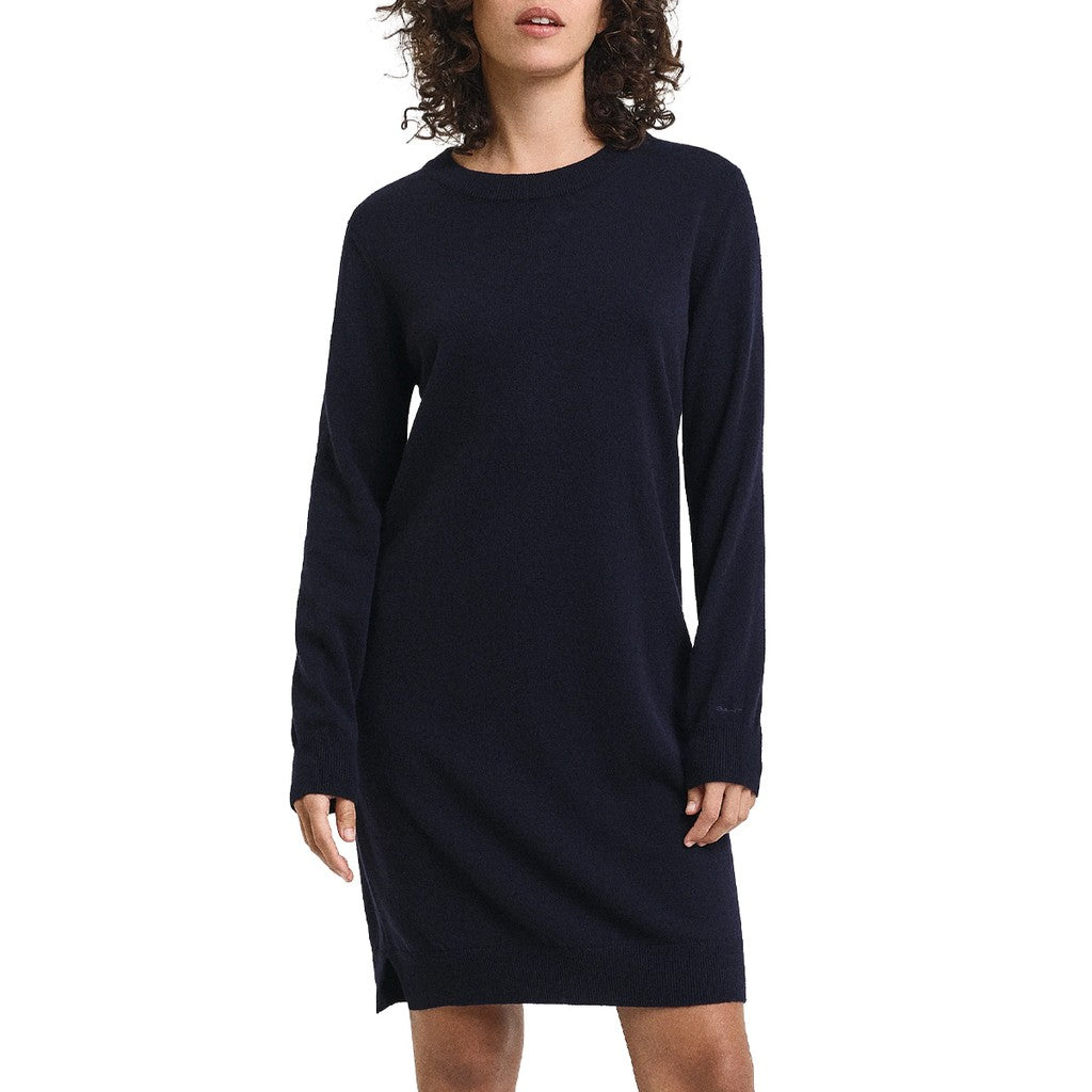 Gant Knielange jurk – Marineblauw