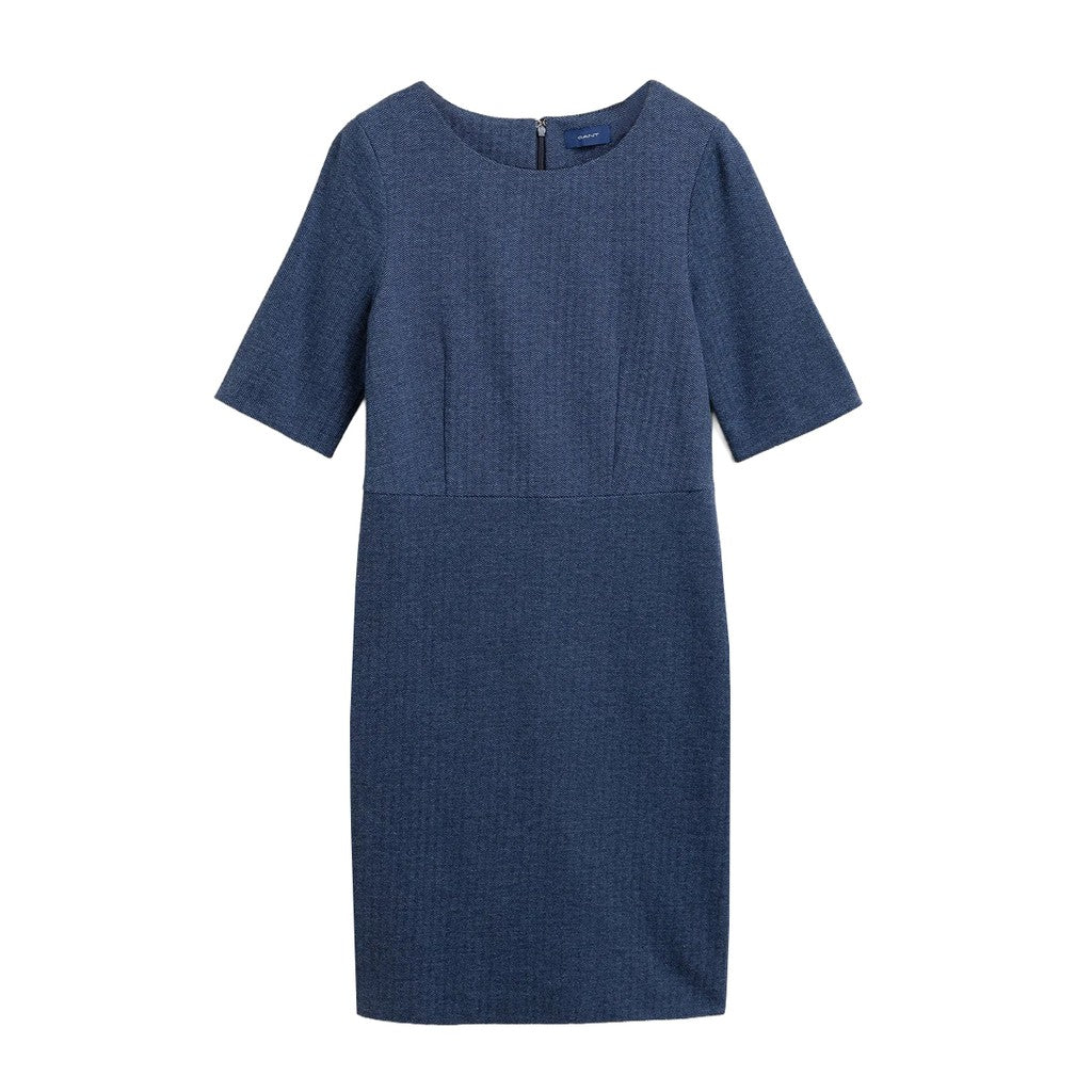 Gant Knielange jurk – Middenblauw