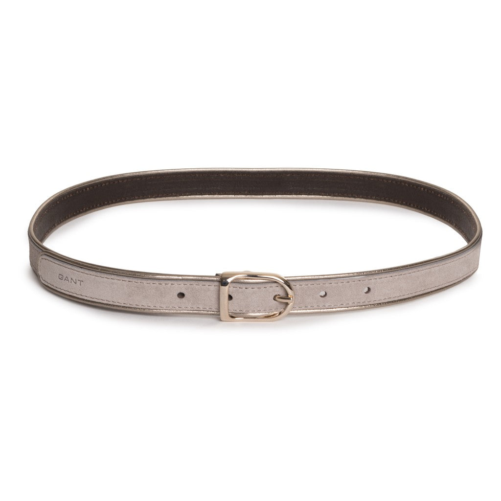 Gant Leren riem met metallic finish – Grijs