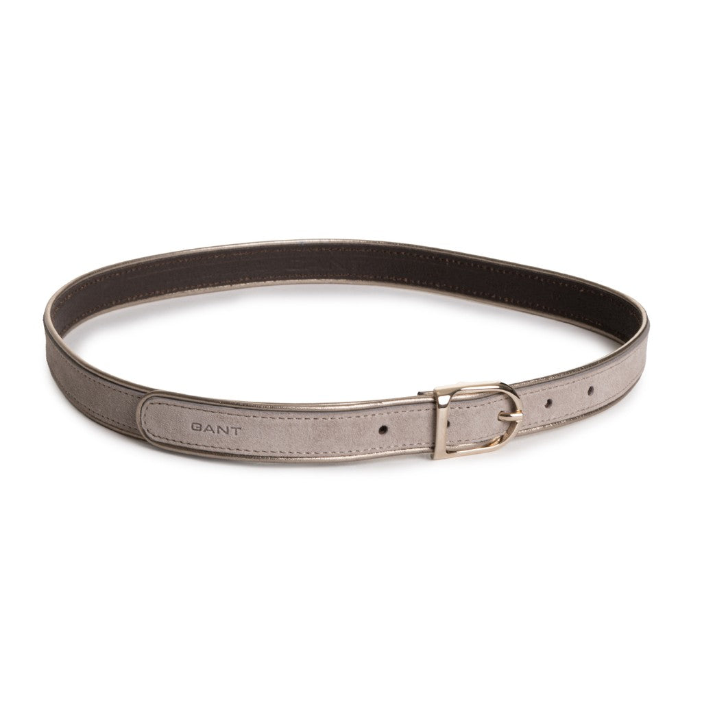 Gant Leren riem met metallic finish – Grijs