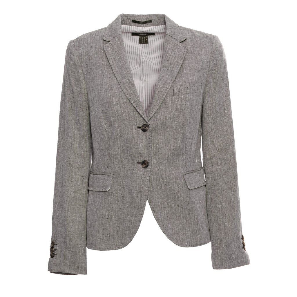 Gant Linnen blazer Dames – Grijs