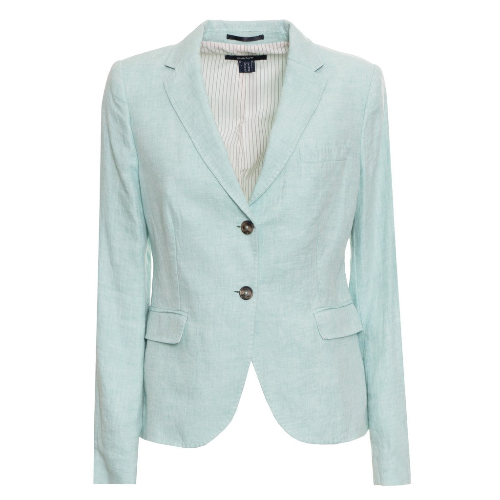 Gant Linnen blazer Dames – Mintgroen