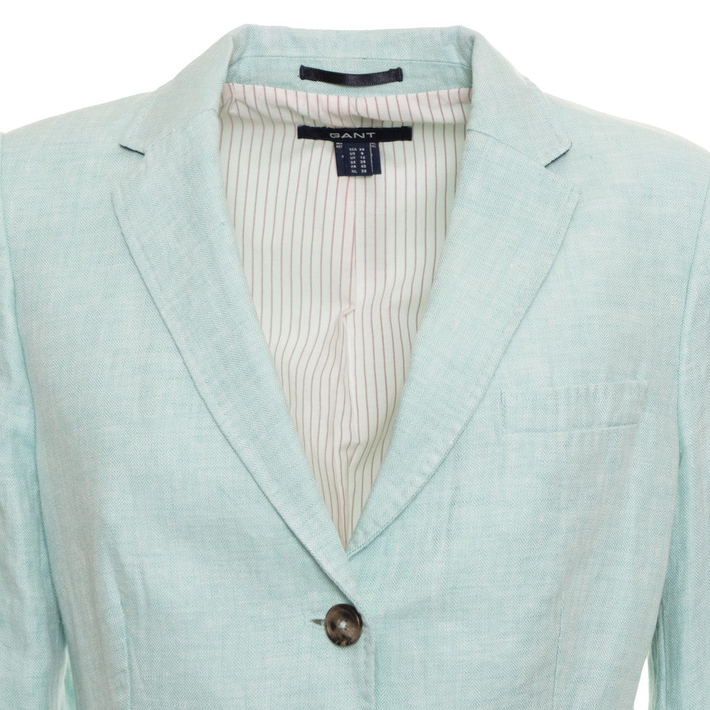 Gant Linnen blazer Dames – Mintgroen