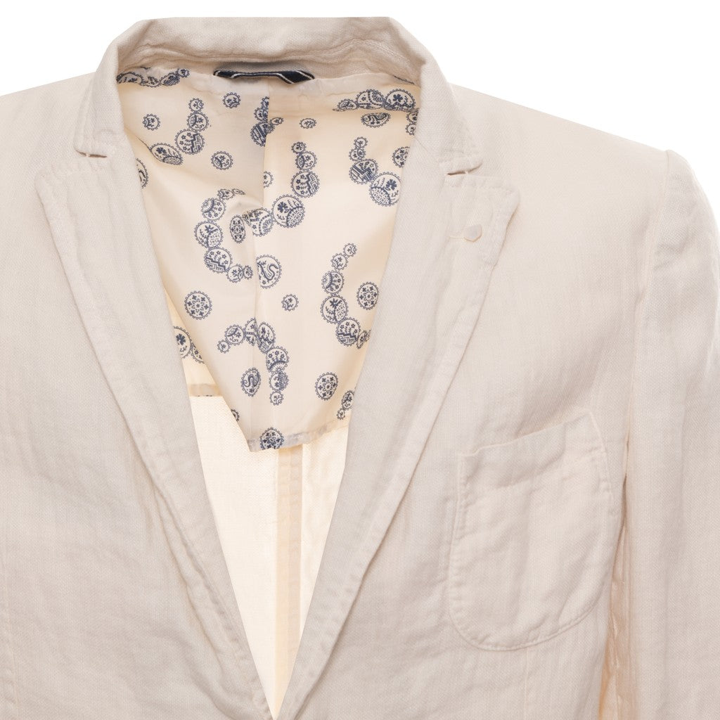 Gant Linnen blazer Heren – Ecru