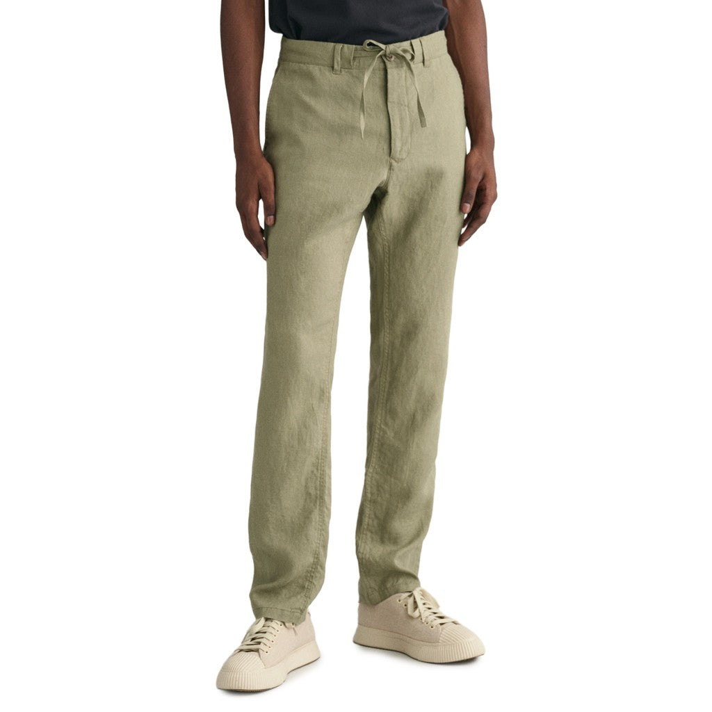 Gant Linnen broek – Khaki