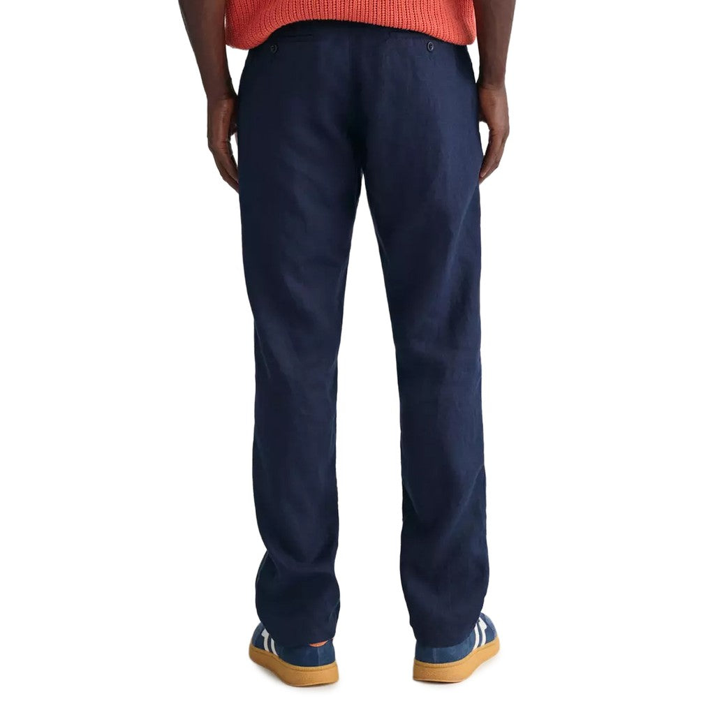 Gant Linnen broek – Marineblauw