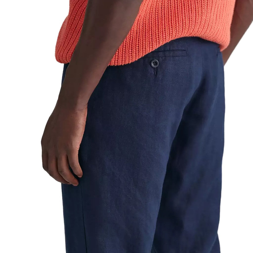 Gant Linnen broek – Marineblauw