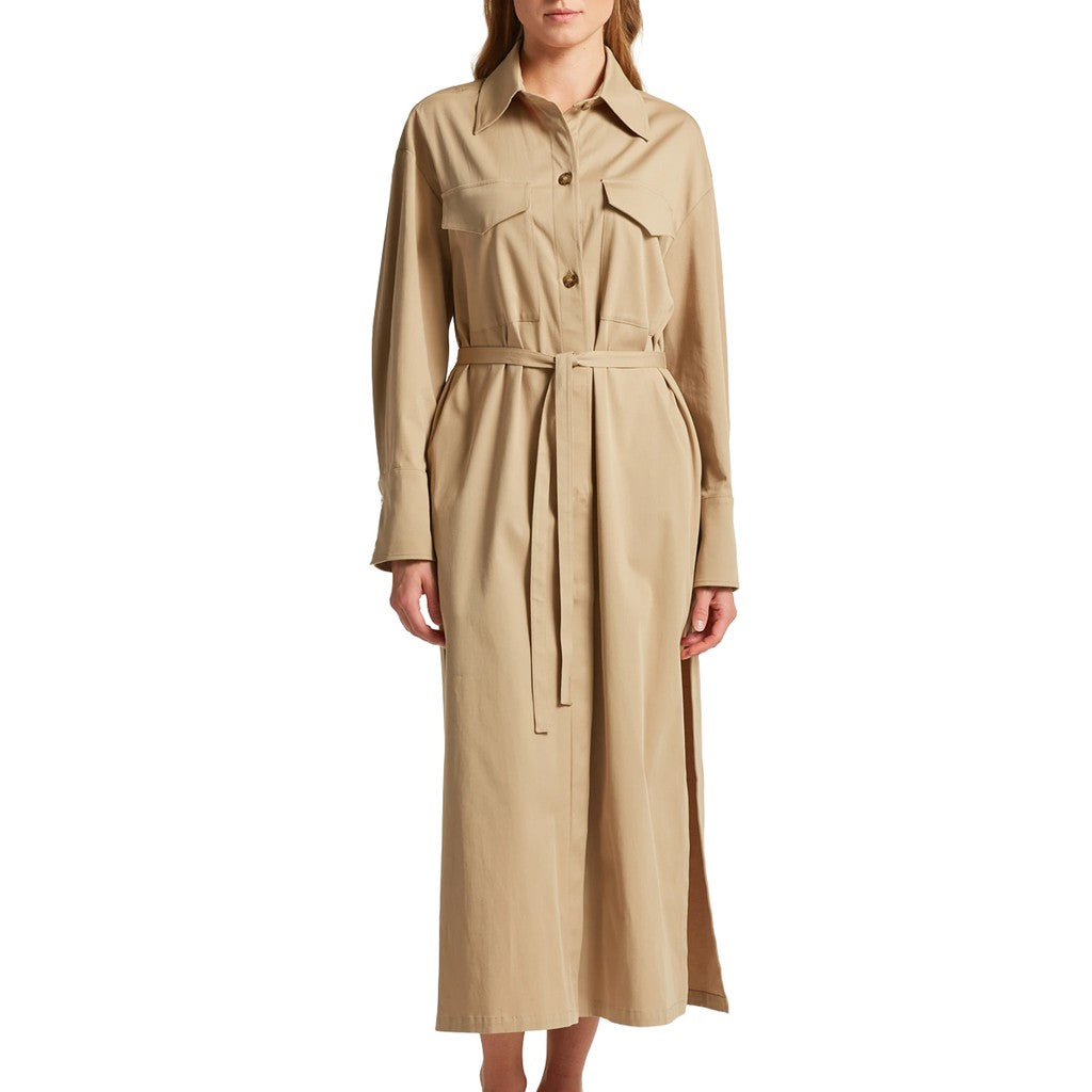 Gant Mantel met logoborduring – Khaki