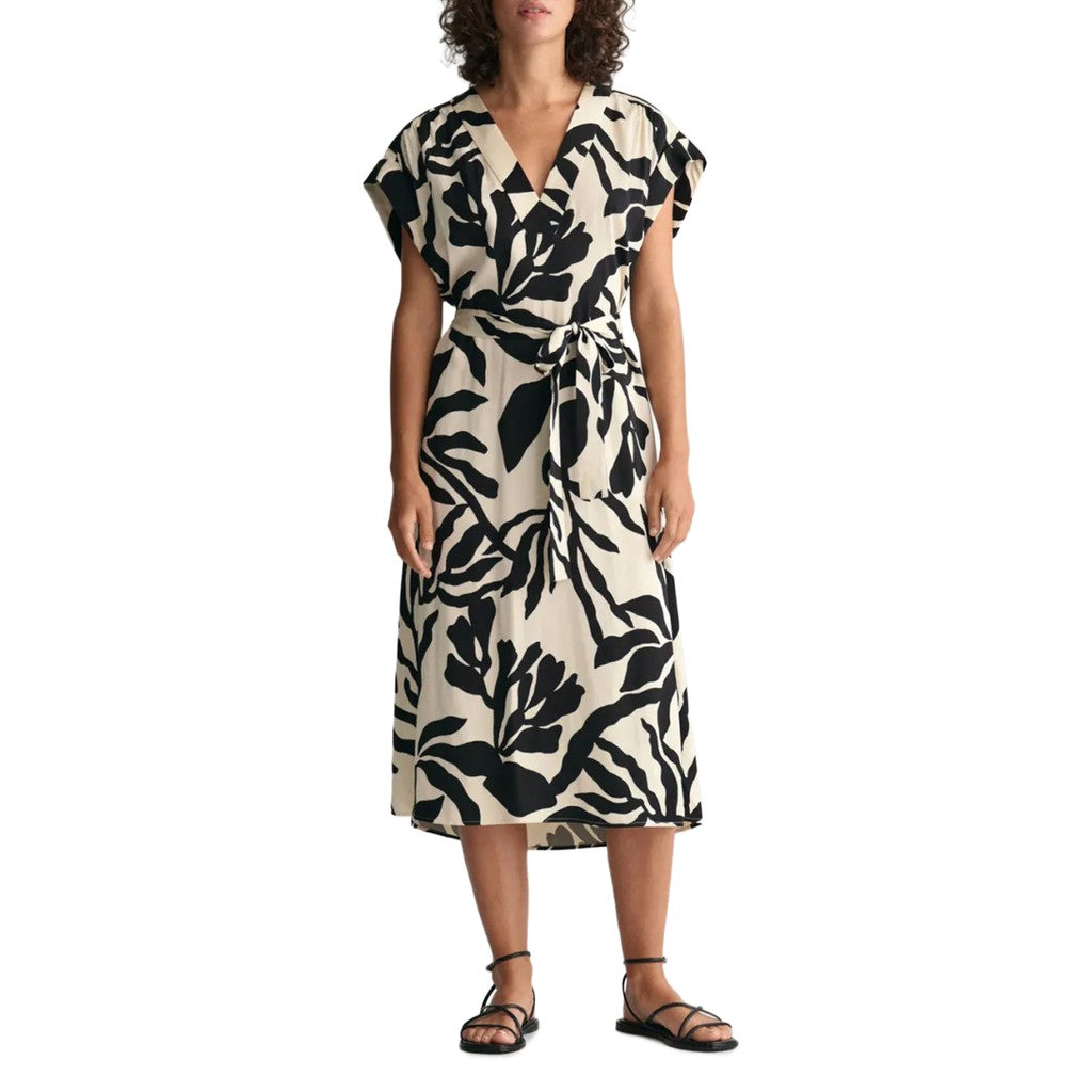 Gant Midi-jurk – Zwart / Crème