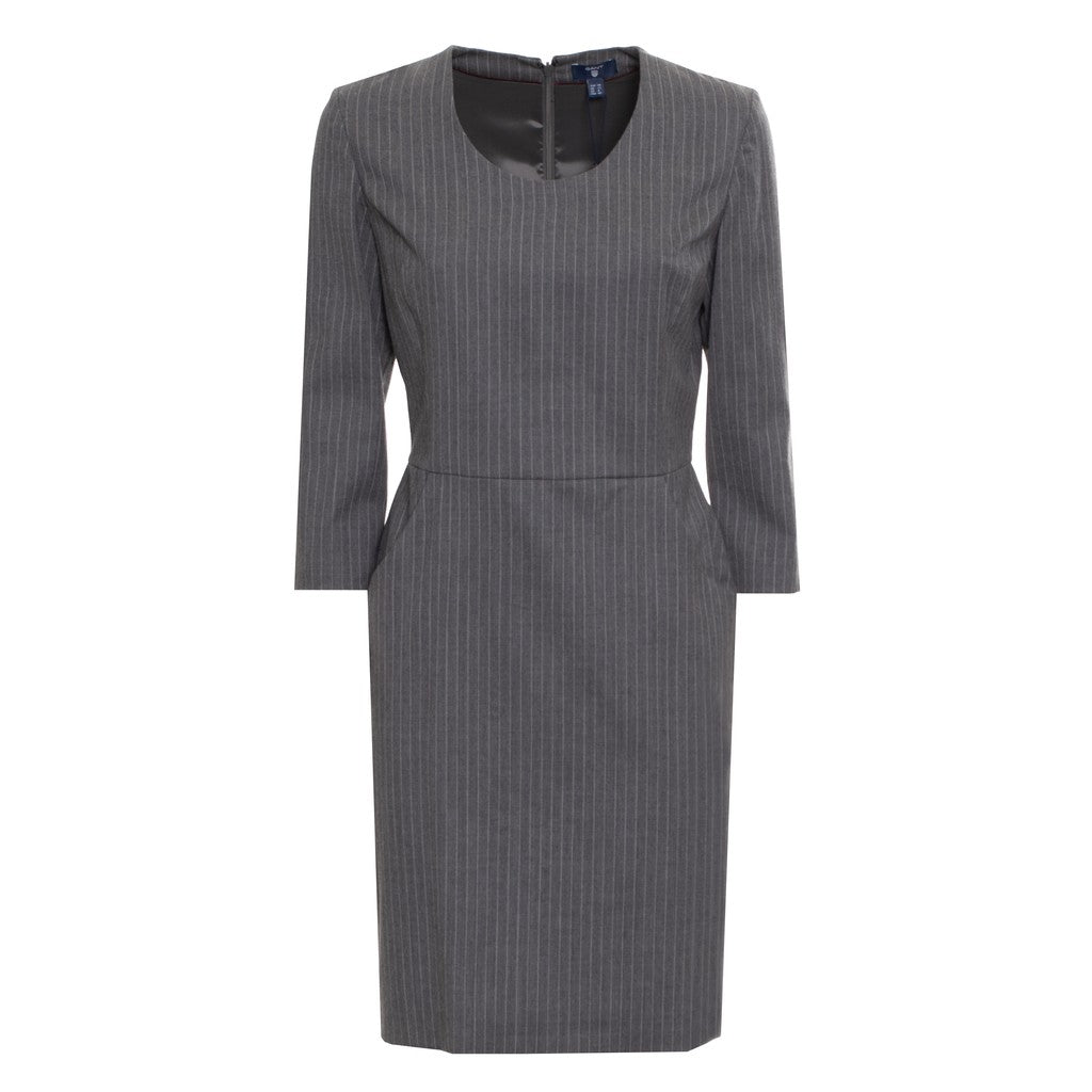 Gant Midi-jurk met strepen – Antraciet