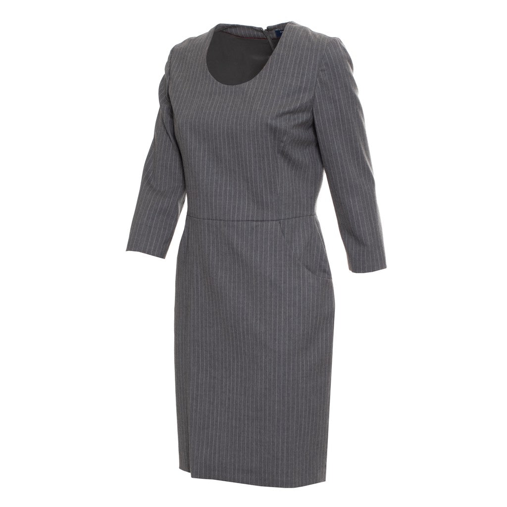 Gant Midi-jurk met strepen – Antraciet