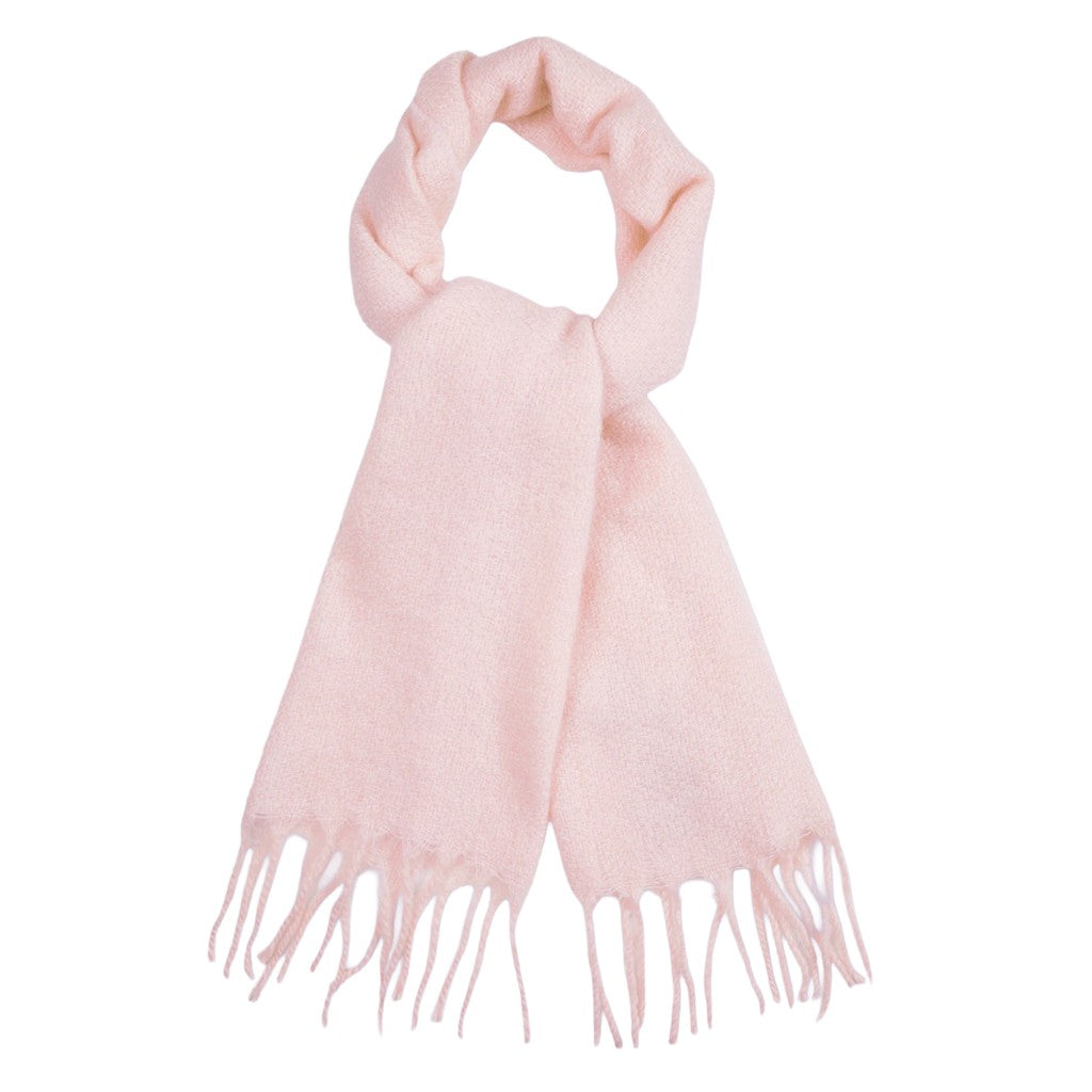 Gant Mohairsjaal met franjes – Lichtroze