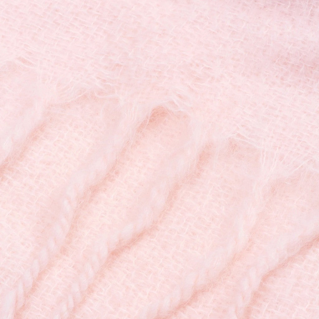 Gant Mohairsjaal met franjes – Lichtroze