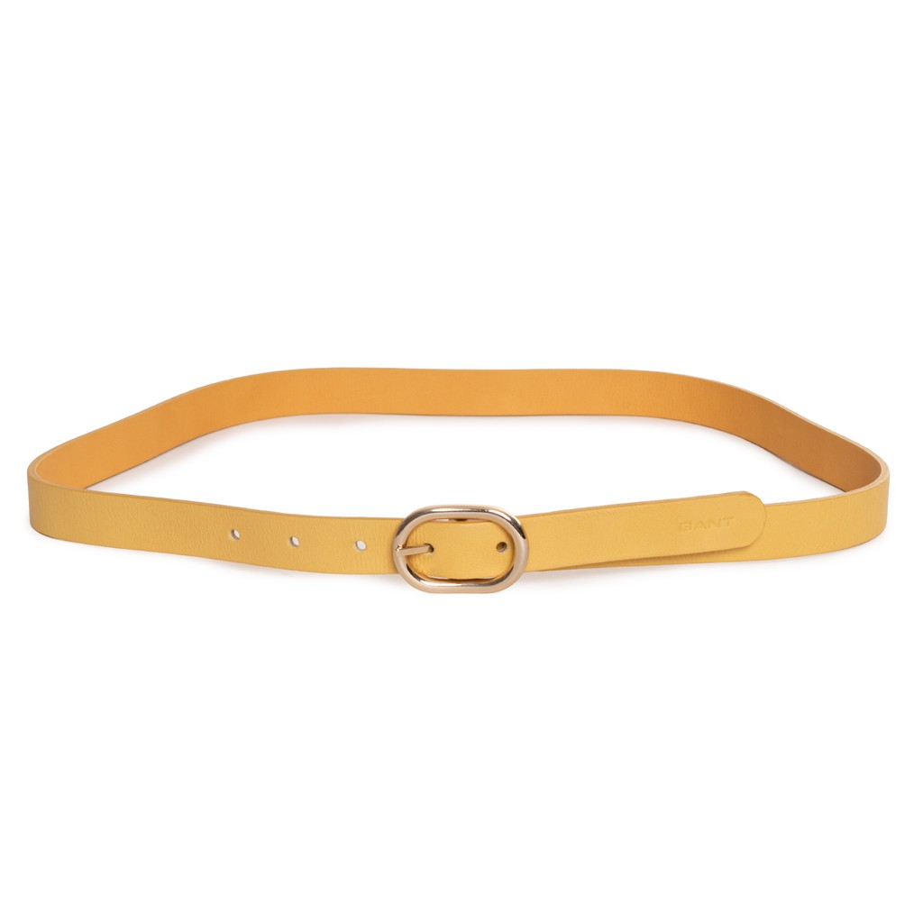 Gant Omkeerbare leren riem – Mosterdgeel