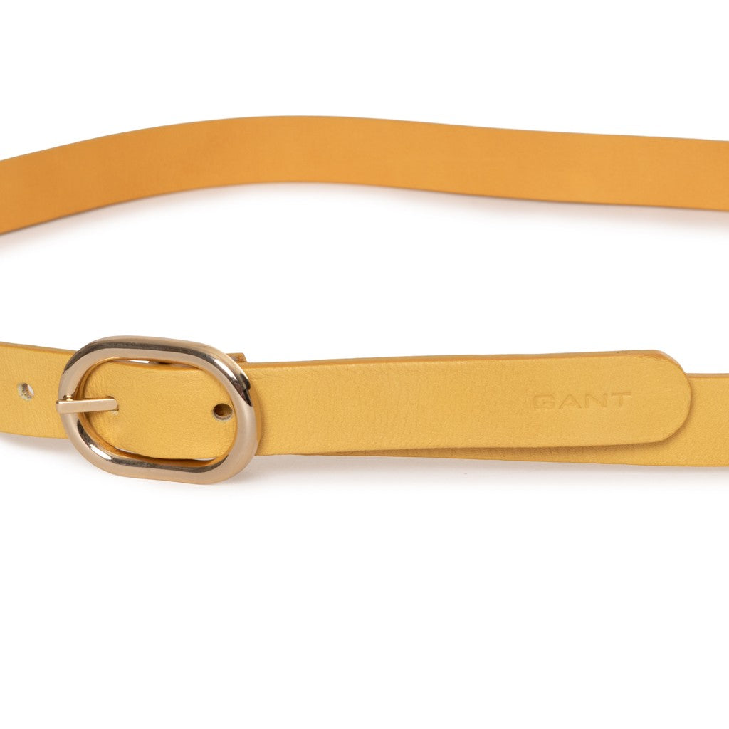 Gant Omkeerbare leren riem – Mosterdgeel