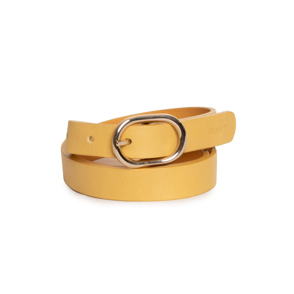 Gant Omkeerbare leren riem – Mosterdgeel