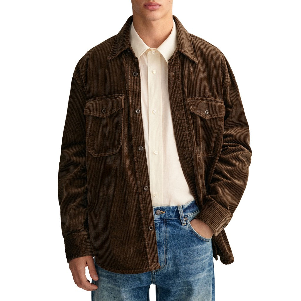 Gant Overhemd Heren – Bruin