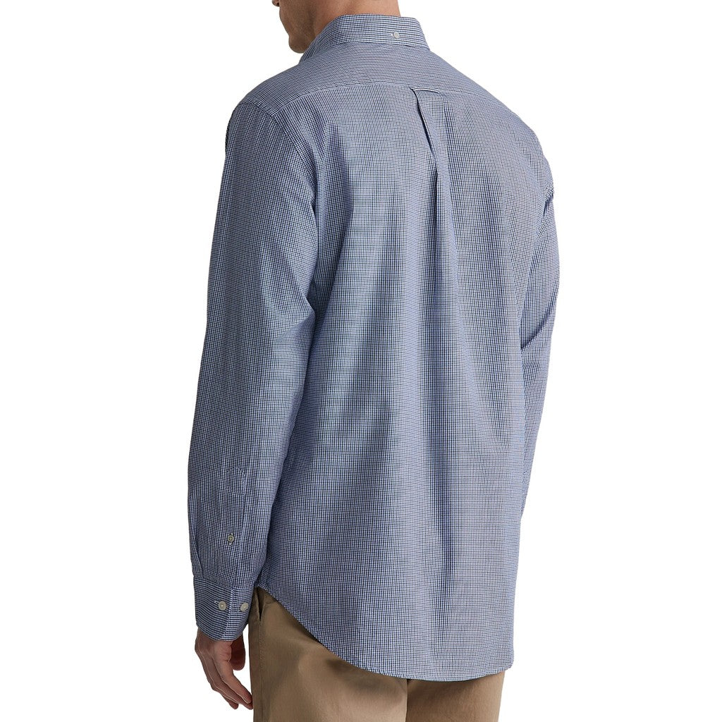 Gant Overhemd met logoborduring – Blauw