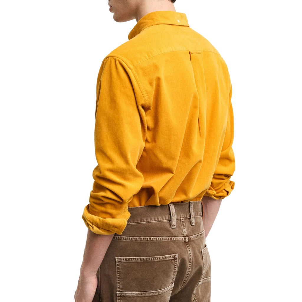 Gant Overhemd met logoborduring – Geel