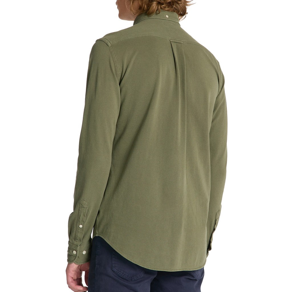 Gant Overhemd met logoborduring – Groen