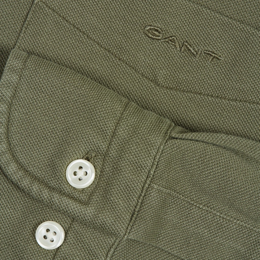 Gant Overhemd met logoborduring – Groen