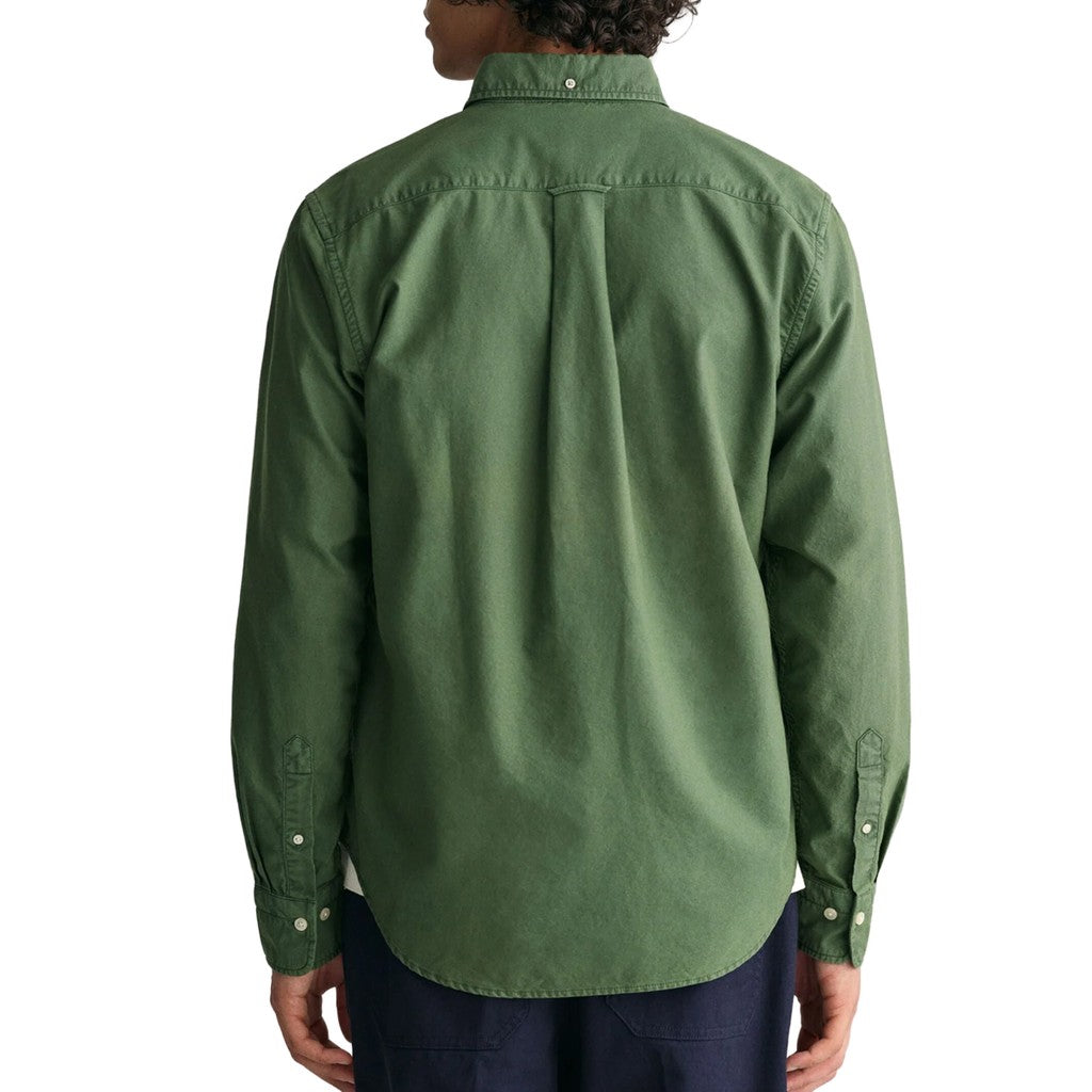 Gant Overhemd met logoborduring – Groen