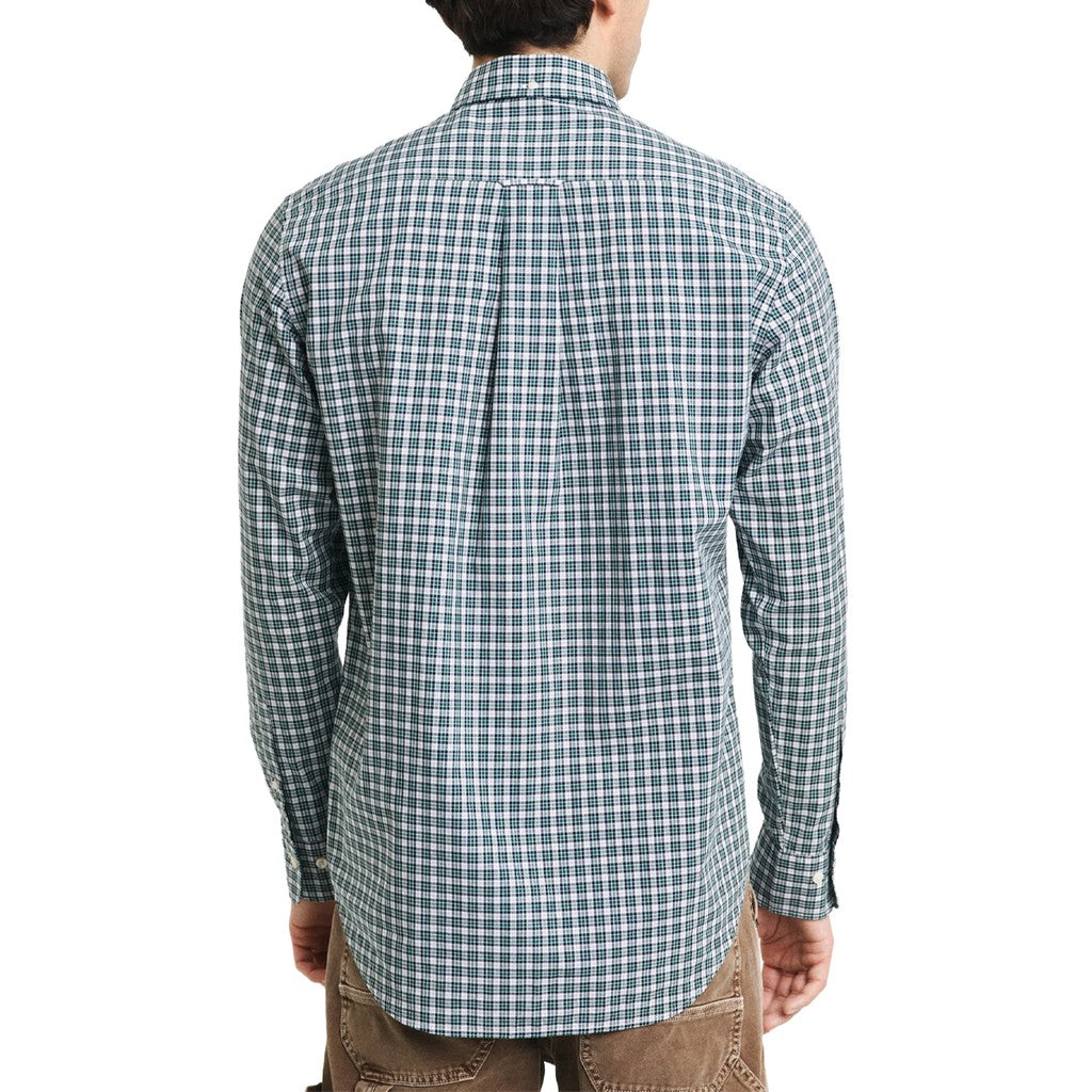 Gant Overhemd met logoborduring – Groen